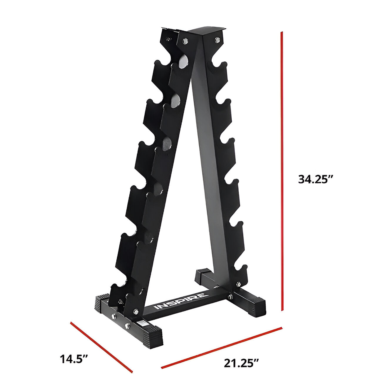 6 Pairs Vertical Dumbbell Rack