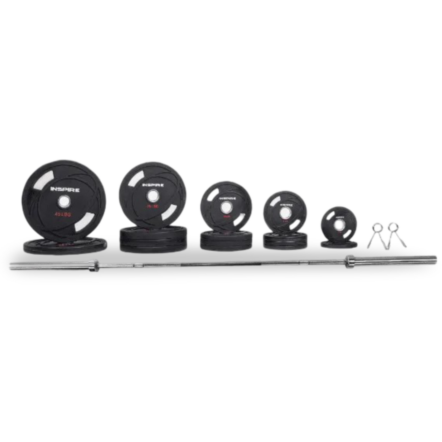 300 LB URETHANE OLYMPIC SET WITH CHROME BAR