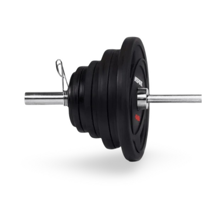 300 LB URETHANE OLYMPIC SET WITH CHROME BAR